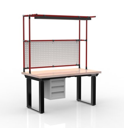 Table à hauteur réglable électriquement avec conteneur à trois tiroirs 24111938 - 2