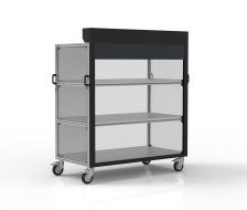 Chariot à étagères avec store 24081513