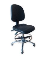 Chaise d'atelier antistatique ESD avec cercle et patins E04H - 2