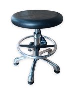 Tabouret d'atelier antistatique ESD avec cercle et patins E06H