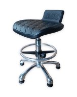 Tabouret d'atelier avec cercle et patins E01H