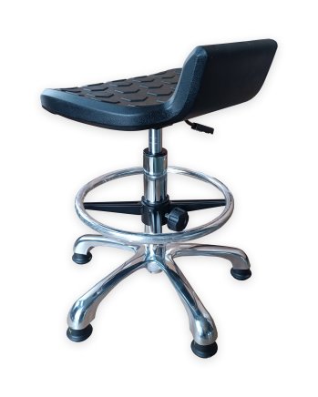 Tabouret d'atelier antistatique ESD avec cercle et patins E01H - 2