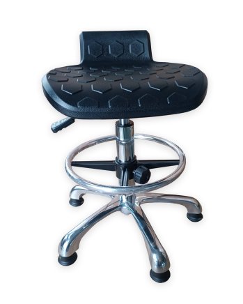 Tabouret d'atelier antistatique ESD avec cercle et patins E01H - 3