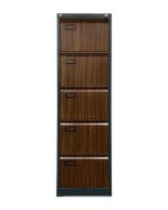 Classeur à cinq tiroirs V05 pour format A4 anthracite/imitation bois foncé