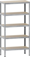 Étagère sans vis Kovona 150 kg avec étagères en stratifié type N285P1 RAL 7035