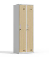Armoire métallique à deux compartiments avec serrure à cylindre