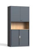 Armoire avec portes battantes et coulissantes HDW-C-K04