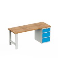 Table d'atelier avec conteneur de base HD_01_123