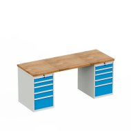 Table d'atelier avec conteneur de base HD_1244