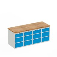 Table d'atelier avec conteneur de base HD_203333