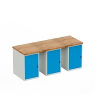 Table d'atelier avec conteneur de base HD_15DDD