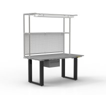 ESD Table de travail à hauteur réglable électriquement avec rallonge