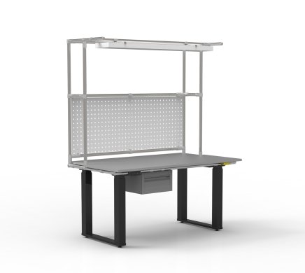 ESD Table de travail à hauteur réglable électriquement avec rallonge - 1