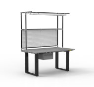 ESD Table de travail à hauteur réglable électriquement avec rallonge - 2