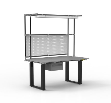 ESD Table de travail à hauteur réglable électriquement avec rallonge - 2