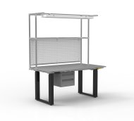 ESD Table de travail à hauteur réglable électriquement avec rallonge - 1