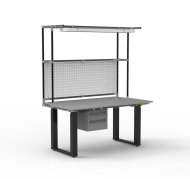 ESD Table de travail à hauteur réglable électriquement avec rallonge - 2