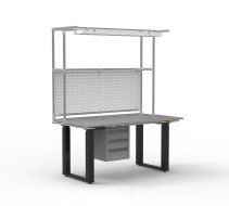 ESD Table de travail à hauteur réglable électriquement avec rallonge