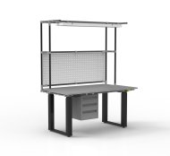 ESD Table de travail à hauteur réglable électriquement avec rallonge - 2