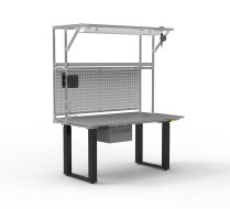 ESD Table de travail à hauteur réglable électriquement avec rallonge