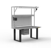 ESD Table de travail à hauteur réglable électriquement avec rallonge