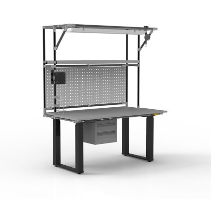 ESD Table de travail à hauteur réglable électriquement avec rallonge - 2