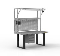 ESD Table de travail à hauteur réglable électriquement avec rallonge