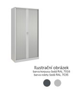 Armoire à volet roulant étagère 17123 couleur anthracite/gris
