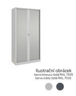 Armoire à volet roulant étagère 17123 couleur gris / anthracite