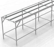 Convoyeur avec rails à rouleaux intégrés (différentes variantes) - 1