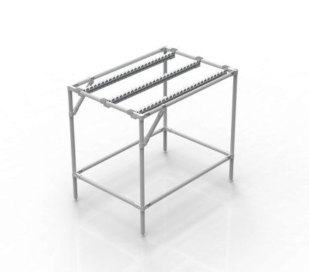 Convoyeur avec rails à rouleaux intégrés (différentes variantes) - 2