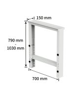 Pied de table d'atelier HDZ-T02 - 4