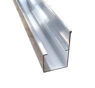 Rail de guidage en aluminium pour voie à rouleaux 40 mm