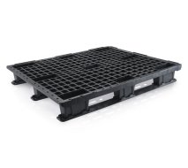 Palette légère en plastique avec patins H. 145 x L. 1000 x P. 1200 mm