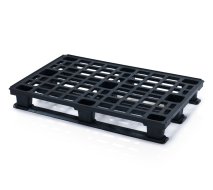 Palette plastique ESD empilable à rails H. 155 x L. 800 x P. 1200 mm