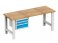 Tables d'atelier avec conteneurs suspendus