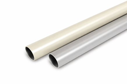 Tube en acier Logiform ESD d'une épaisseur de paroi de 1 mm - couleur gris - 1