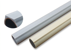 Tube en acier Logiform avec surface coulissante - Gris