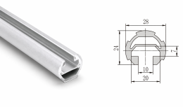 Tube en aluminium ATP-1270_H