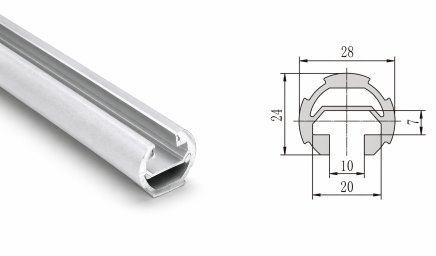 Tube en aluminium ATP-1270_H - 1