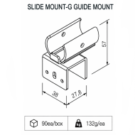 Support pour tuyaux coulissants type SM-2810G - 2