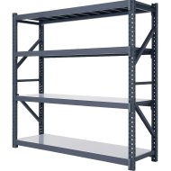 Etagères de base MIRA hauteur 2000 mm, largeur 1500 mm, profondeur 500 mm