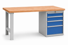 Table d'atelier avec conteneur de base CE15_DD