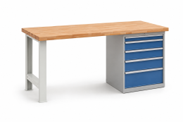 Table d'atelier avec conteneur de base CE15_DD