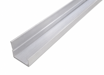 Rail de guidage en aluminium pour voie à rouleaux 60 mm PA-613B - 2