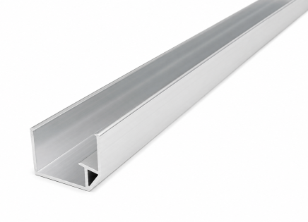 Rail de guidage en aluminium pour voie à rouleaux 60 mm PA-615B - 2