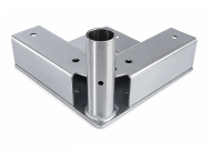 Support d'angle pour roulettes à platine SJ-1-45×45_SV - 2