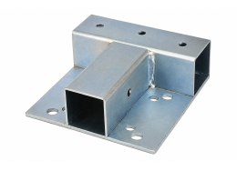 Support central pour roulettes à platine SJ-3-45×45_SV