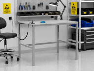 Table antistatique réglable en hauteur Enprag SPESD, 1800 × 900 mm - 2