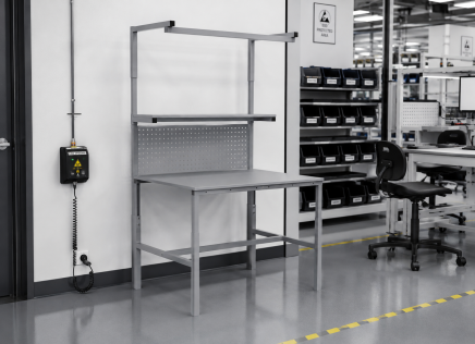 Table antistatique réglable en hauteur Enprag SPEXESD189, 1800 × 900 mm - 2